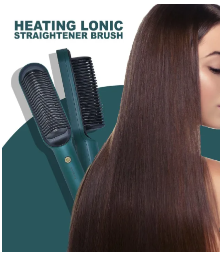 Hair Straightener Brush Electric