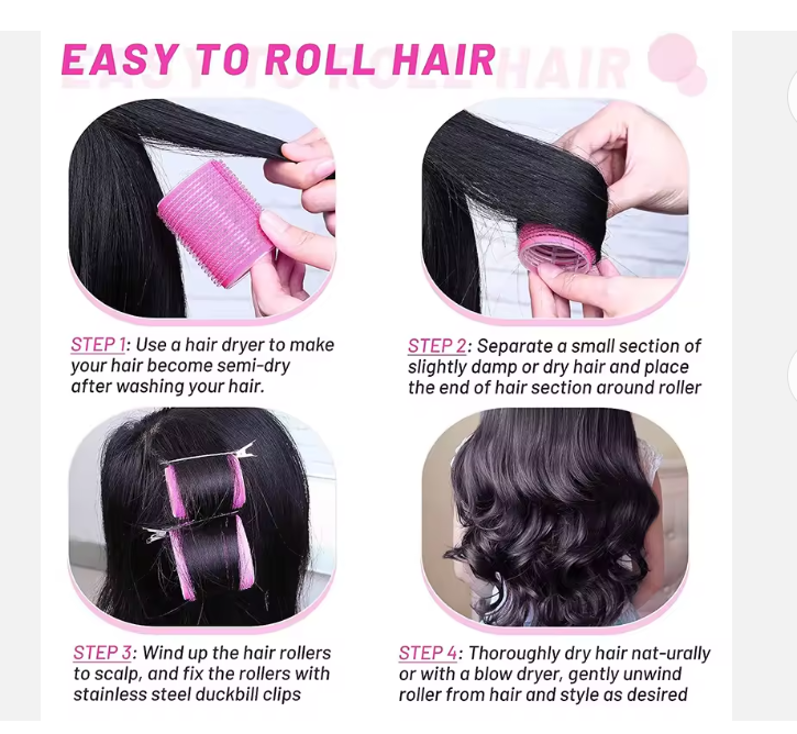 Jumbo Hair Roller 6mm 3 pc