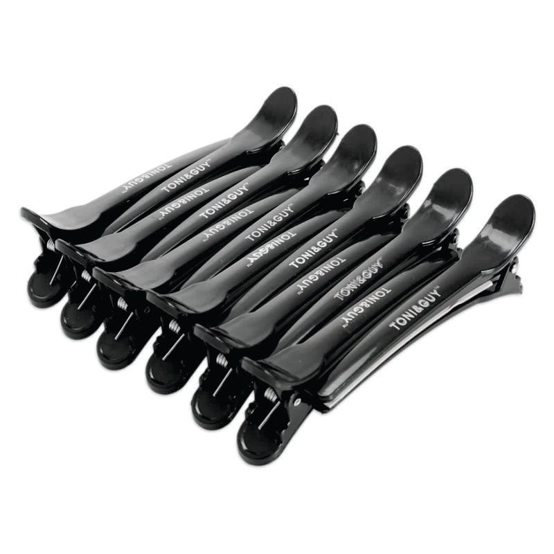 Hair Sectioning Clips Black 12 pc