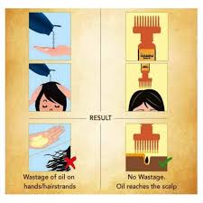 Hair Oil Comb Bottle 1 Pc