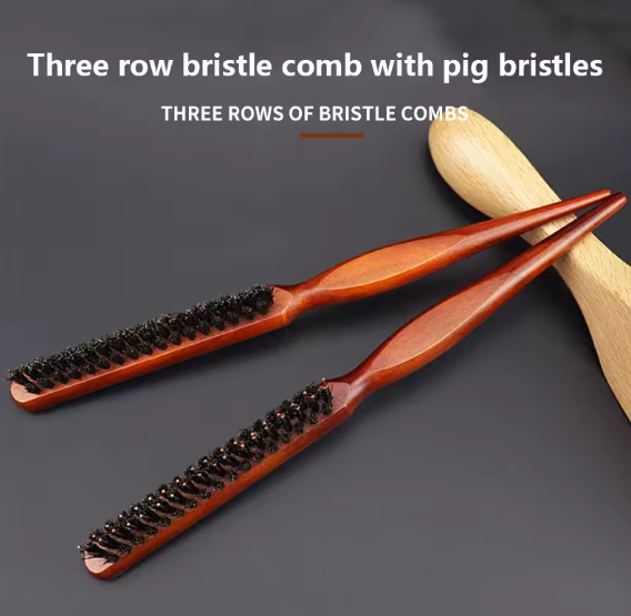 Teasing Hair Brush Wooden 1 pc
