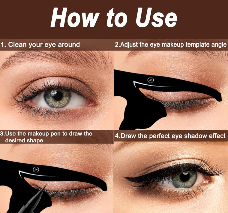 Cat Eyeliner Stencils 2pc