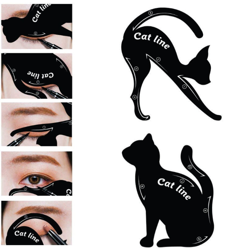 Cat Eyeliner Stencils 2pc