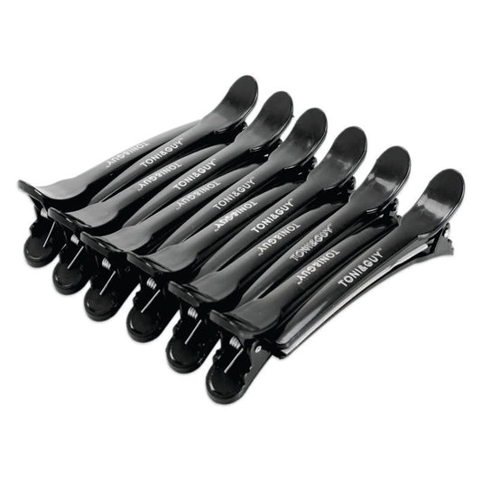 Hair Sectioning Clips Black 12 pc