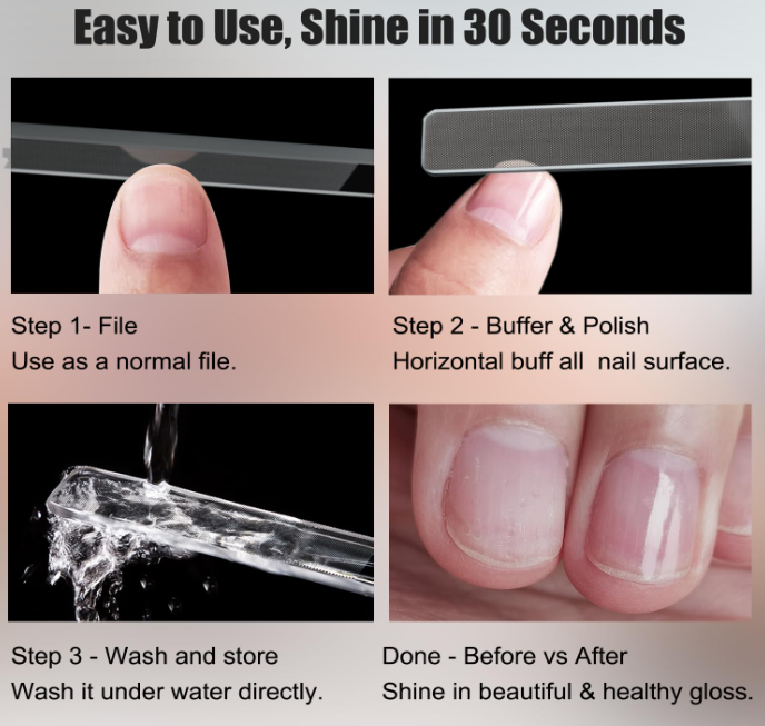 Glass Nail Buffer 1pc