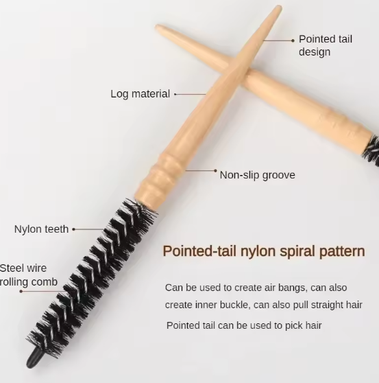 Round Wood Brush Small